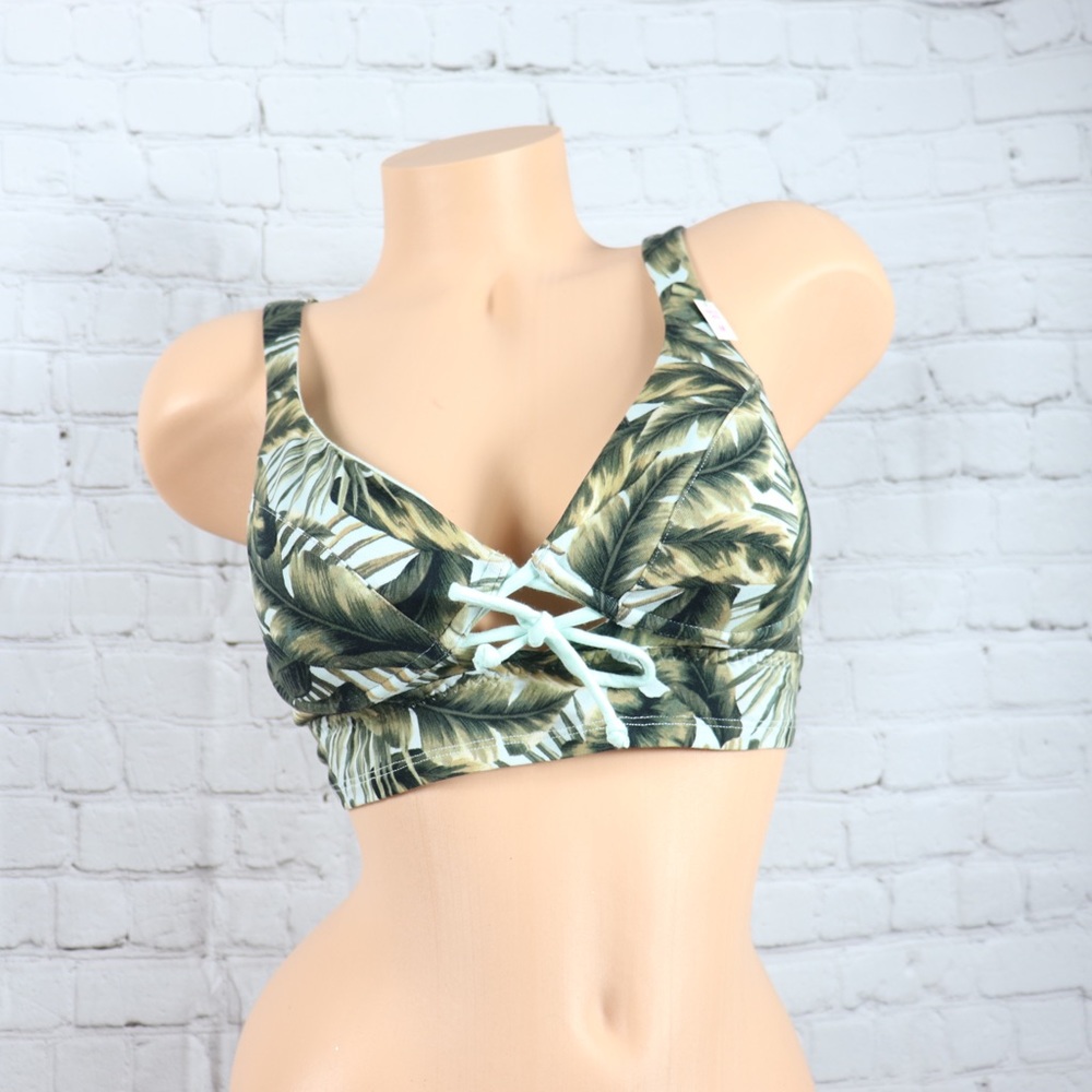 VS Pink Lightly Lined Palm Print Scoop Bralette - Picture 4 of 7